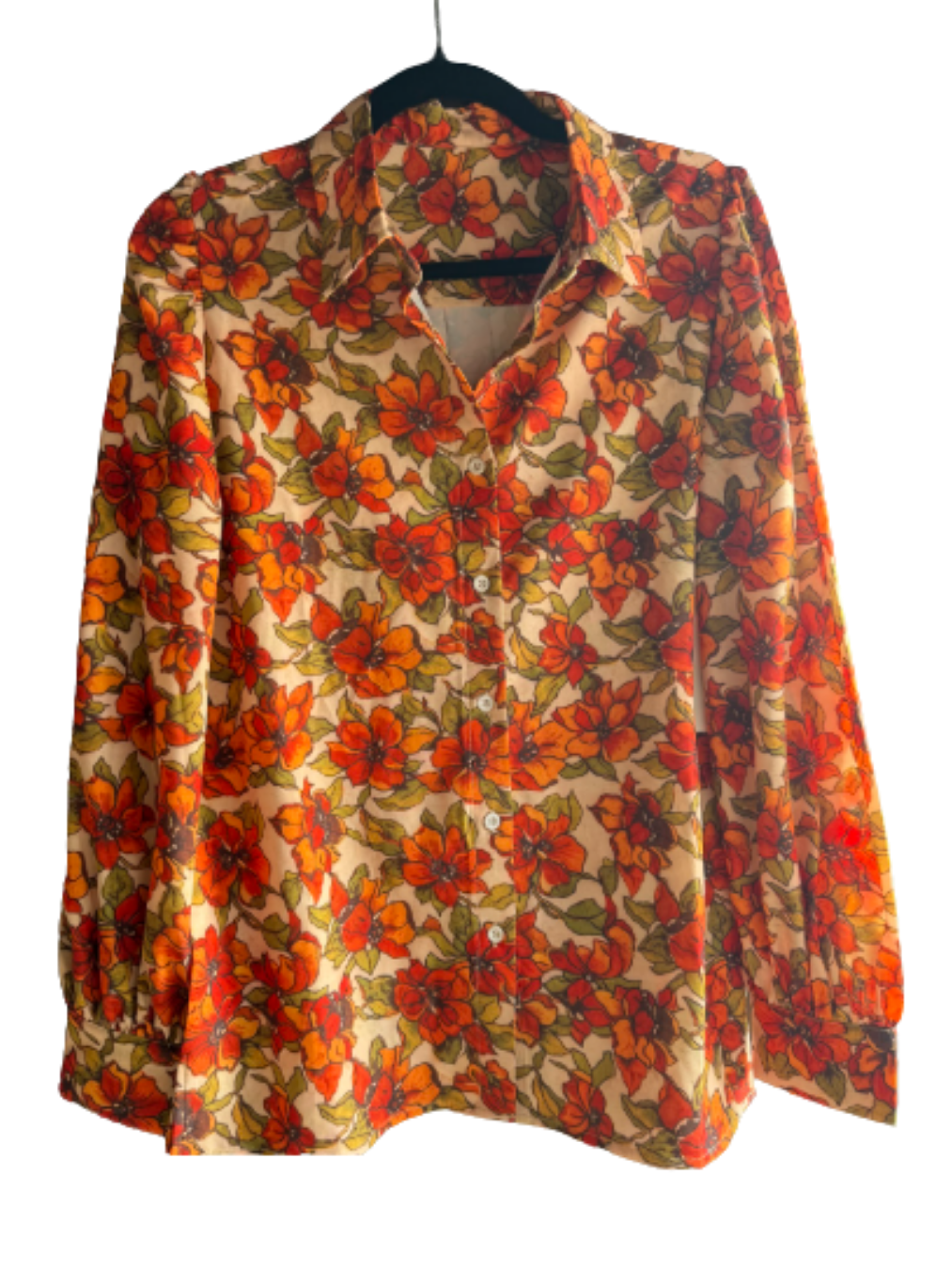 Wild Magnolia Long Sleeve Floral Blouse-Apparel & Accessories-Shop Z & Joxa