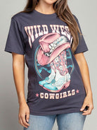 Wild West Cowgirls Graphic T-Shirt-Women's Clothing-Shop Z & Joxa