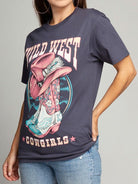 Wild West Cowgirls Graphic T-Shirt-Women's Clothing-Shop Z & Joxa