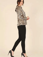 Wild and Free Satin Leopard Blouse-Women's Clothing-Shop Z & Joxa