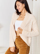 Wrap Star: Double Take Open-Front Long Sleeve Cardigan-Women's Shirts & Tops-Shop Z & Joxa