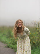 Written in the Flowers Puff Sleeve Floral Maxi Dress-Women's Dresses-Shop Z & Joxa