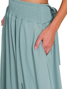 Zenana Make it Stylish Heavy Woven Cropped Tee & Skirt Set-Women's Sets-Shop Z & Joxa